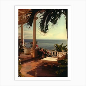 Tropical Porch Art Print