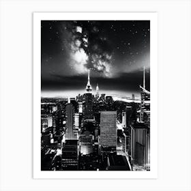 New York City At Night 22 Art Print