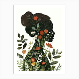 Silhouette Of A Woman 21 Art Print