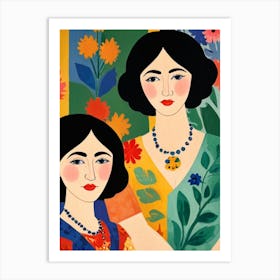 Two Sisters Art Print