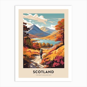 The West Highland Way Scotland 1 Vintage Hiking Travel Poster Art Print