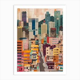 Kitsch 1980s Seoul Collage 2 Art Print