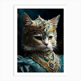 Cat In Costume 4 Art Print