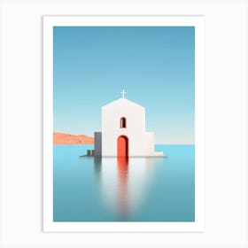 Greek chucrh in the island Art Print