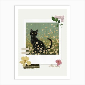 Scrapbook Cat Fairycore Painting 1 Art Print