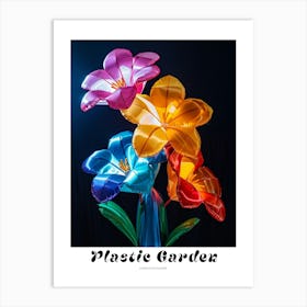 Bright Inflatable Flowers Poster Everlasting Flower 1 Art Print