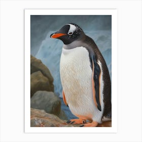 Adlie Penguin King George Island Oil Painitng 3 Art Print