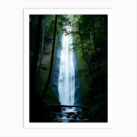 Waterfall In The Forest 5 Art Print