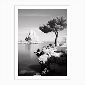 Ibiza, Spain, Black And White Analogue Photography 3 Art Print
