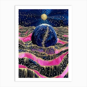 Earth In Space 7 Art Print