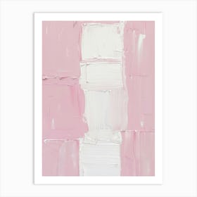 Pink And White Art Print