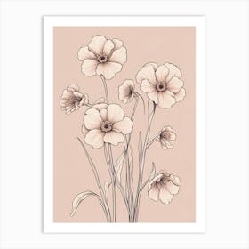 Primulas in Pink Art Print