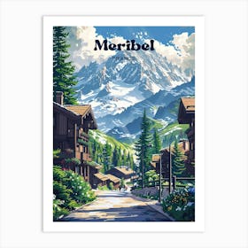 Meribel France Les Allues Travel Art Art Print