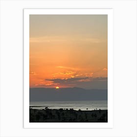 Sunset Over Lake Tanganyika Art Print