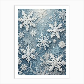 Snowflakes no1 Art Print