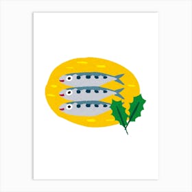 Sardines. Uk 1 Art Print