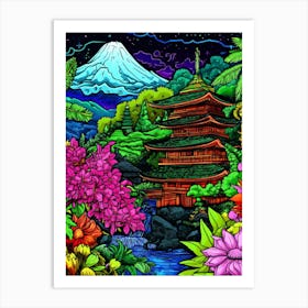 Japanese Garden Art Print