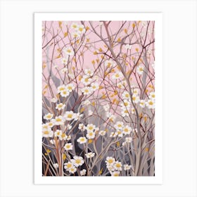 Gypsophila Babys Breath 5 Flower Painting Art Print