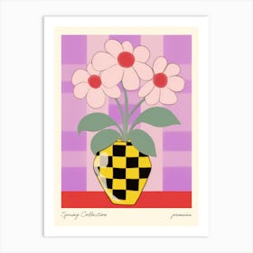 Spring Collection Pansies Flower Vase 5 Art Print