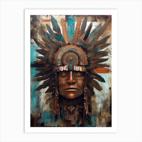 Spirits Awaken: Native American Artistry Reimagined Art Print