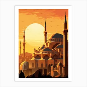Hagia Sophia Ayasofya Pixel Art 2 Art Print