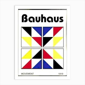 Bauhaus exhibition Movement poster 1919 Poster