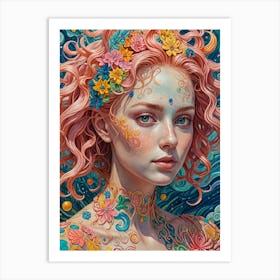 Ocean Girl no2 Art Print