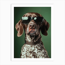 German Shorthaired Pointer. Generated AI. Art Print 1 Art Print