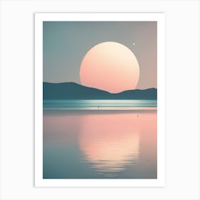 Sunset Over Water Art Print