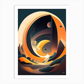 Relativity Comic Space Space Art Print