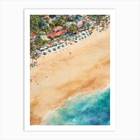 Beach Scene 1 Art Print