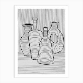 Three Vases Art Print