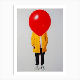 Red Balloon Art Print