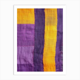 Purple And Yellow Art Print