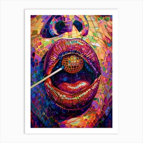 Woman'S Mouth Art Print