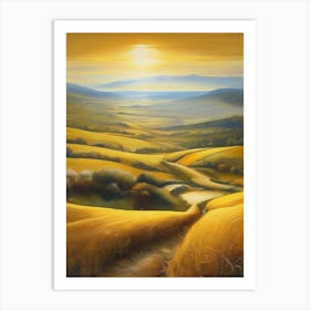 Sunset In The Countryside 19 Art Print