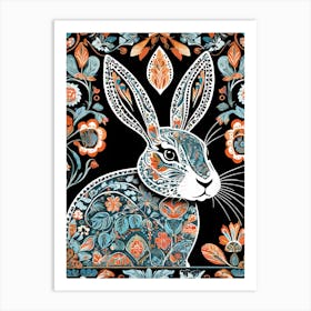 Rabbit In Floral Pattern, 1492 Art Print