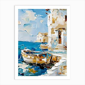 Boats By The Sea Art Print