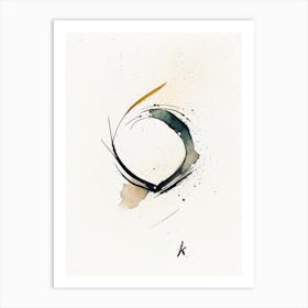 Unalome Symbol Minimal Watercolour Art Print