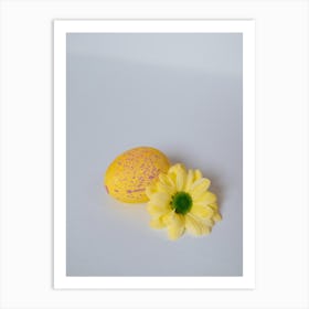 Easter Egg And Flower 1 Art Print