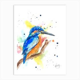 Kingfisher bird Art Print