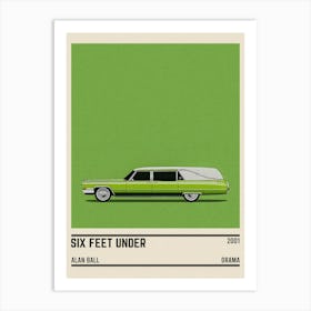 Six Feet Under Car Tv Series Art Print