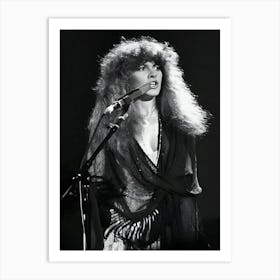 Stevie Nicks Performing With Fleetwood Mac At The Cow Palace In San Francisco Art Print