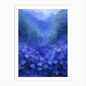 Blue Flowers 79 Art Print