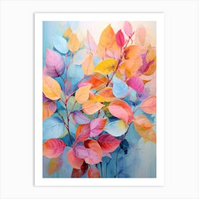 Colorful Leaves Art Print