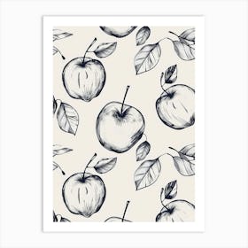 Apple Pattern Art Print