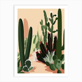 Cactus Garden 18 Art Print