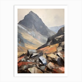 Scafell England 4 Mountain Painting Art Print