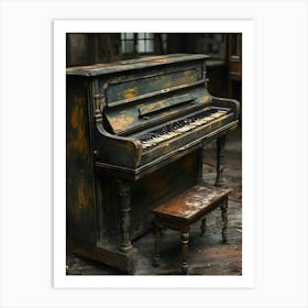 Abandoned Piano Art Print