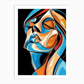 Abstract Of A Woman 65 Art Print